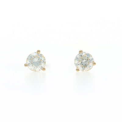 .63ctw Diamond Earrings Yellow Gold