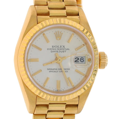 Rolex Ladies President Wristwatch 69178 Yellow Gold Automatic