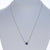 1.40ctw Sapphire and Diamond Pendant Necklace White Gold