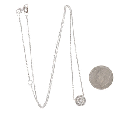 .88ctw Diamond and Diamond Women's Pendant Necklace White Gold