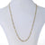 Diamond Cut Figaro Chain Necklace Yellow Gold