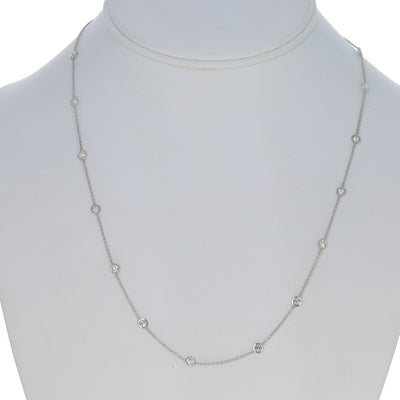 1.79ctw Diamond Diamond by the Yard Station Necklace