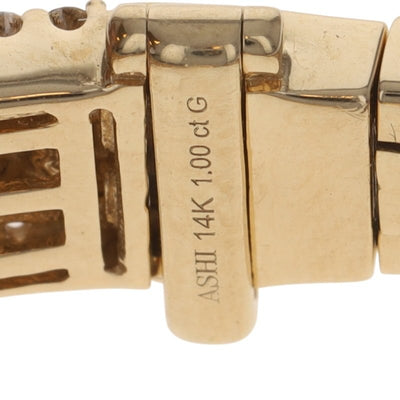 1.00ctw Diamond Women's Bracelet Yellow Gold