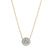 1.11ctw Diamond and Diamond Pendant Necklace Yellow Gold