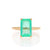 2.91ct Emerald Ring Yellow Gold