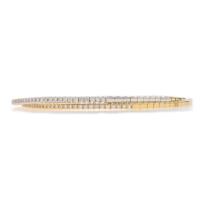 1.32ctw Diamond Bracelet Yellow Gold
