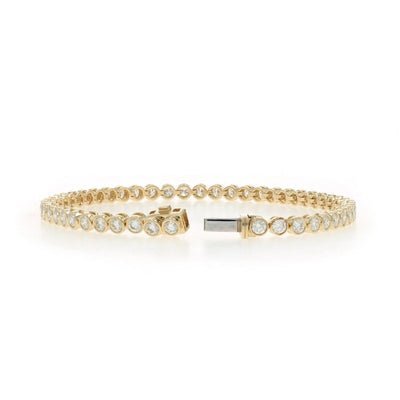 4.06ctw Diamond Women's Bracelet Yellow Gold