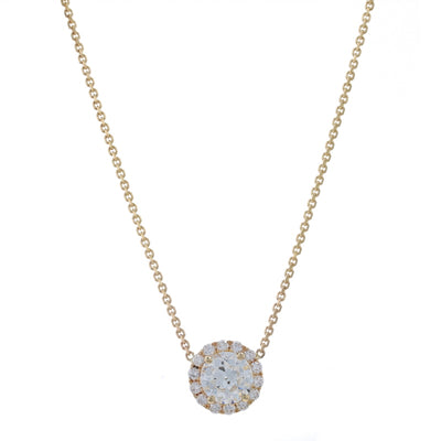 .94ctw Diamond and Diamond Pendant Necklace Yellow Gold