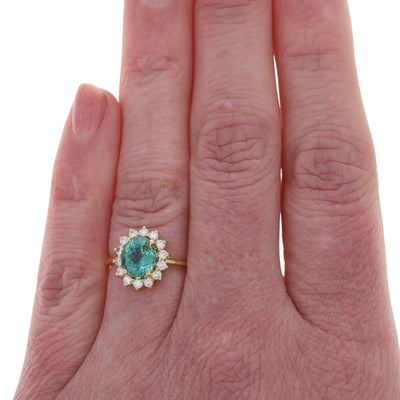 H Stern 2.03ctw Tourmaline and Diamond Ring Yellow Gold