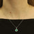 1.61ctw Emerald and Diamond Pendant Necklace White Gold