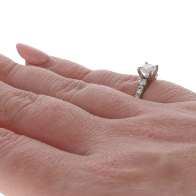 1.57ctw Diamond and Diamond Women's Ring White Gold