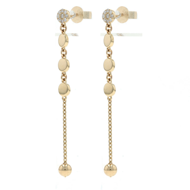 .11ctw Diamond Earrings Yellow Gold