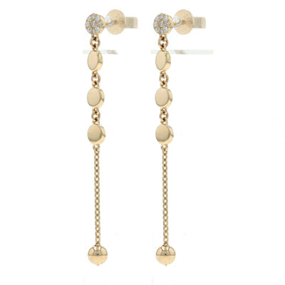 .11ctw Diamond Earrings Yellow Gold