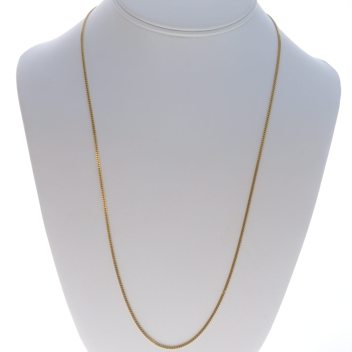 Curb Chain Necklace Yellow Gold