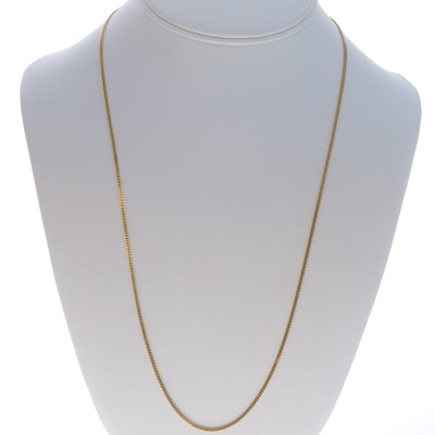 Curb Chain Necklace Yellow Gold