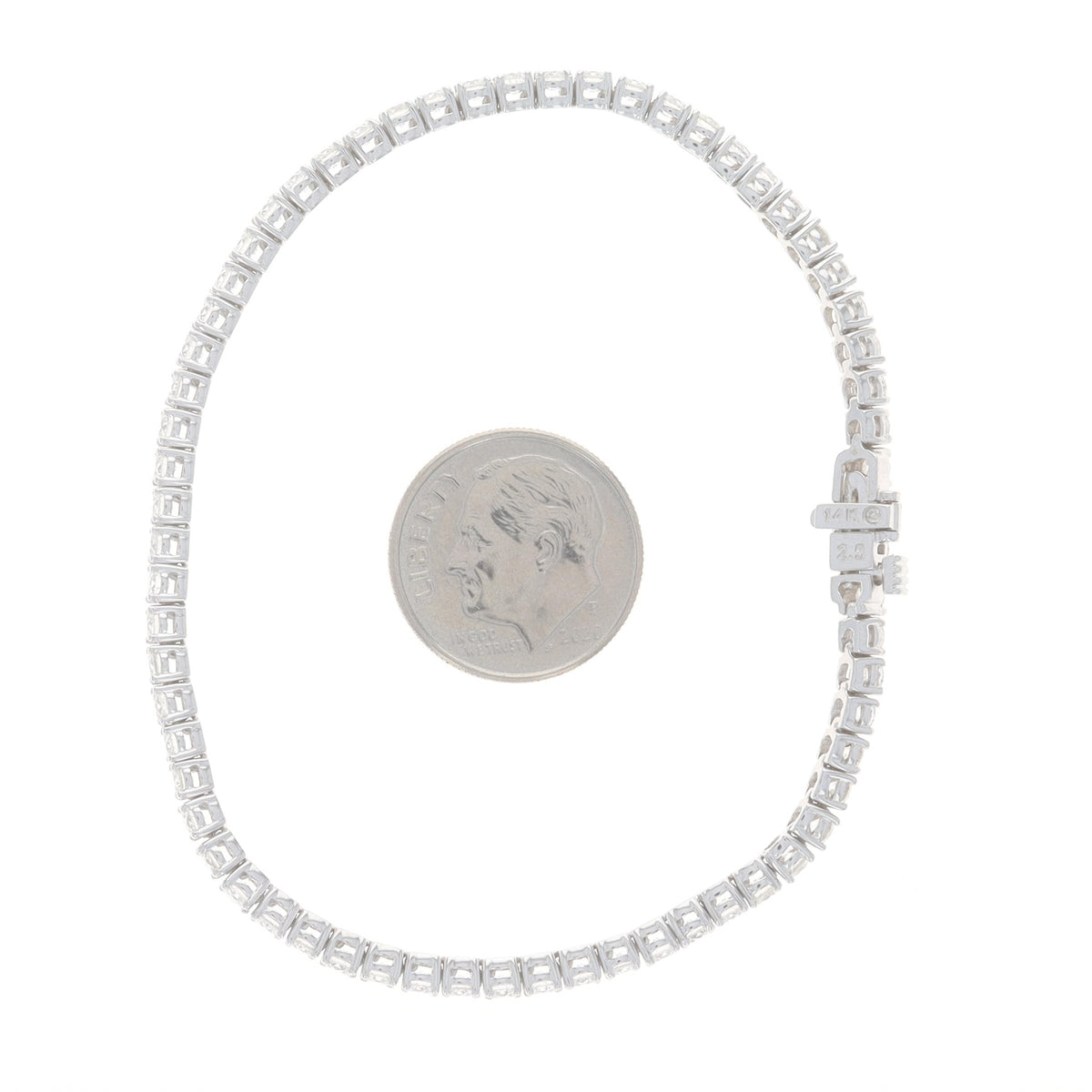 4.05ctw Diamond Bracelet White Gold