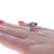 David Yurman Chatelaine Amethyst and Diamond Ring Sterling Silver