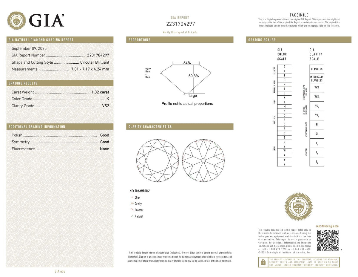 1.32ct Diamond Ring White Gold