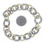 David Yurman Cable Oval Link Bracelet (older style with solid 18k gold links) Cable Bracelet Sterling Silver