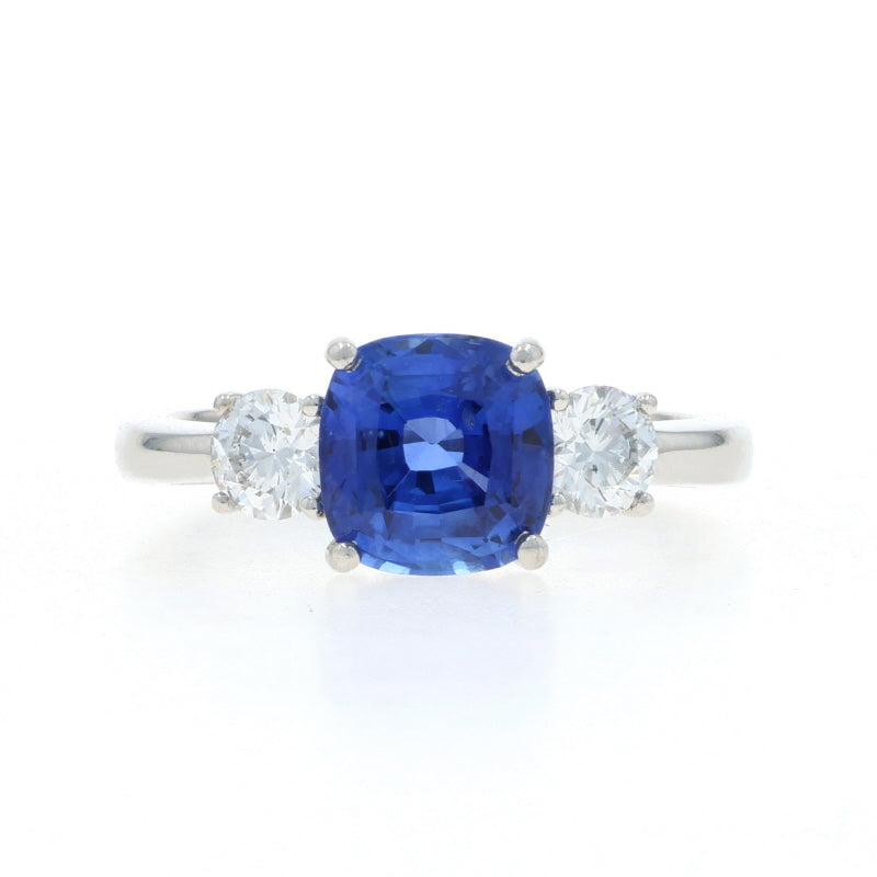 2.92ctw Sapphire and Diamond Ring Platinum