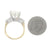 3.93ctw Diamond and Diamond Ring Yellow Gold