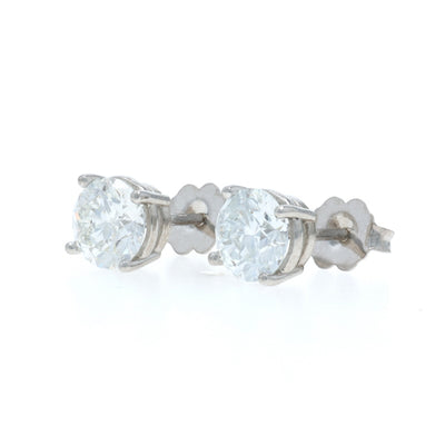 2.04ctw Diamond Earrings White Gold