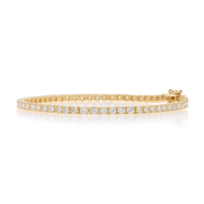 4.60ctw Diamond Bracelet Yellow Gold