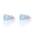 1.54ctw Aquamarine Earrings White Gold