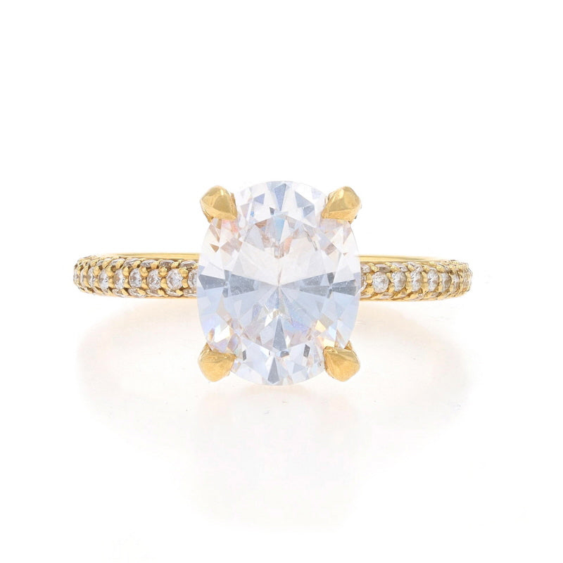 Michael M .60ctw Cubic Zirconia (placeholder) and Diamond Ring Yellow Gold