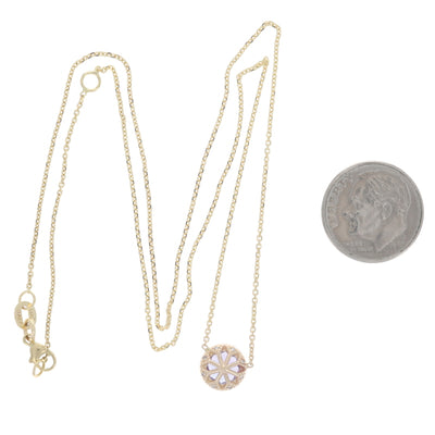 .94ctw Tanzanite and Diamond Pendant Necklace Yellow Gold