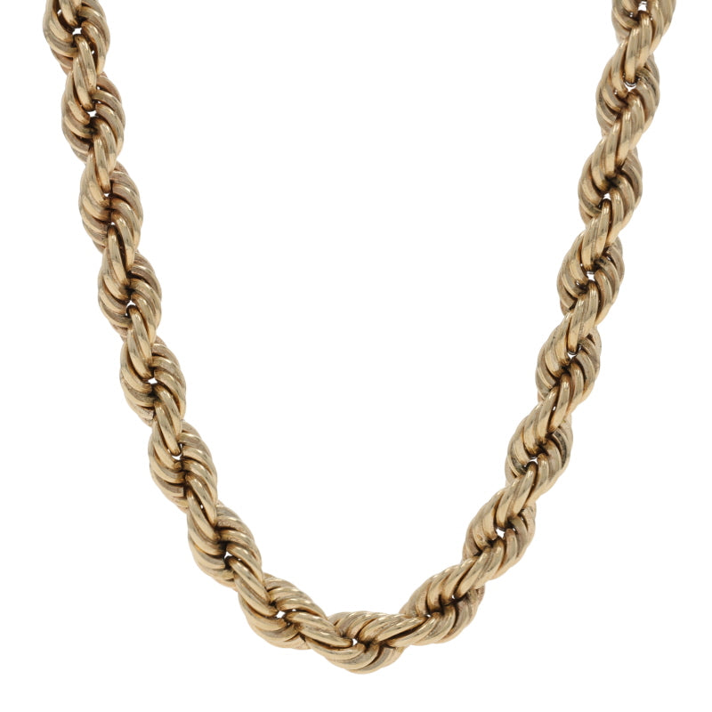 Rope Chain Necklace Yellow Gold