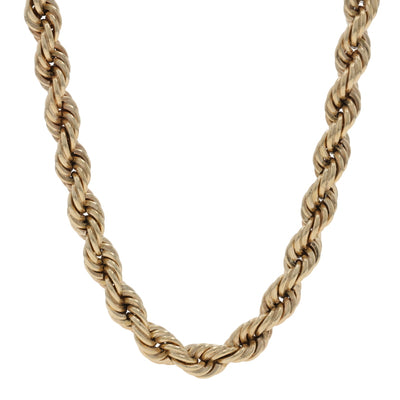 Rope Chain Necklace Yellow Gold