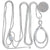 David Yurman Continuance .47ctw Diamond Pendant Necklace Sterling Silver