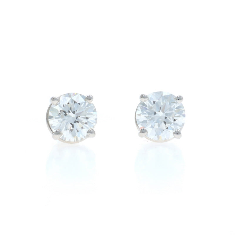 1.10ctw Diamond Earrings White Gold
