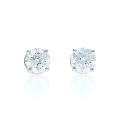1.10ctw Diamond Earrings White Gold