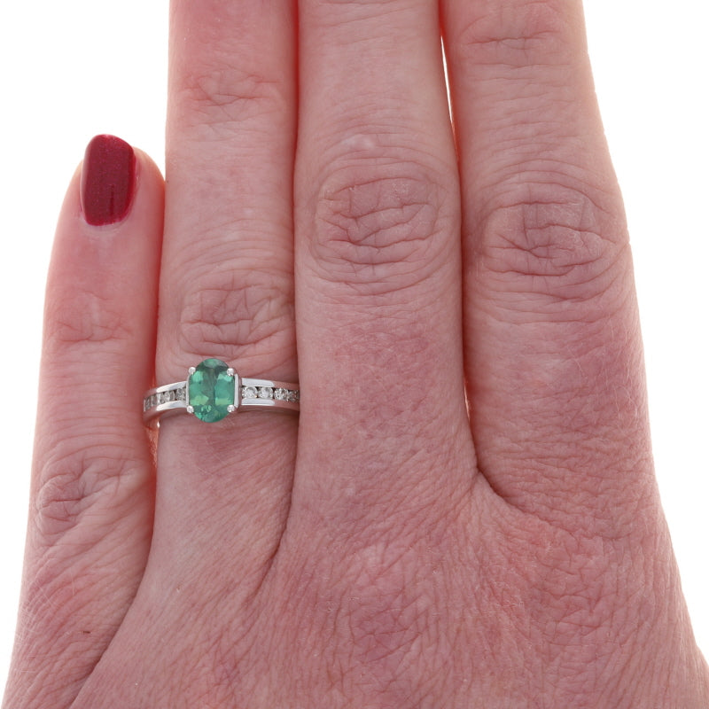 .30ctw Alexandrite and Diamond Ring White Gold