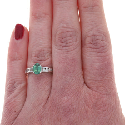 .30ctw Alexandrite and Diamond Ring White Gold