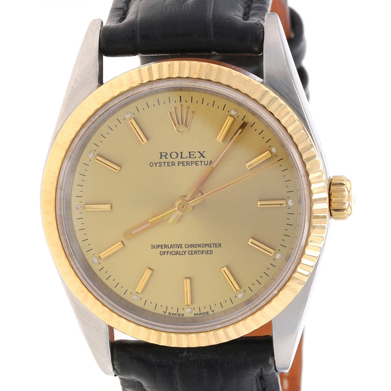 Rolex Oyster Perpetual Men's Wristwatch 14233 Yellow Gold