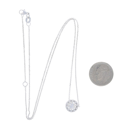 1.84ctw Diamond and Diamond Women's Necklace White Gold