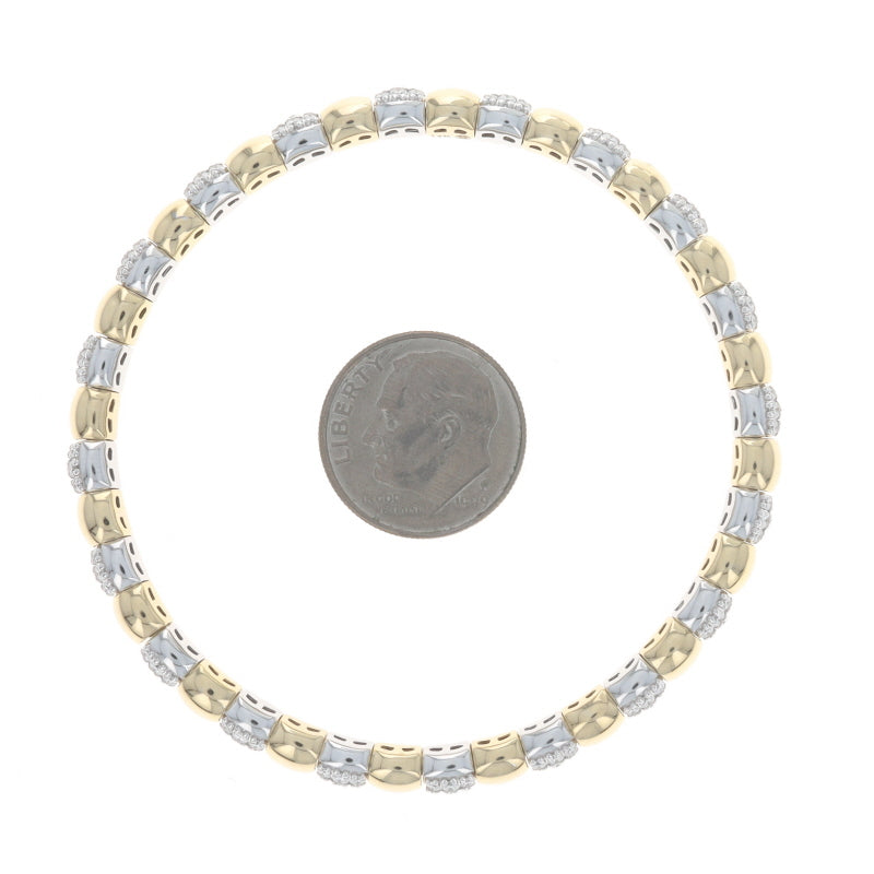 1.95ctw Diamond Bracelet Yellow Gold