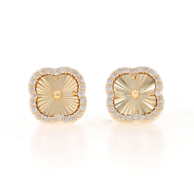 .25ctw Diamond Earrings Yellow Gold