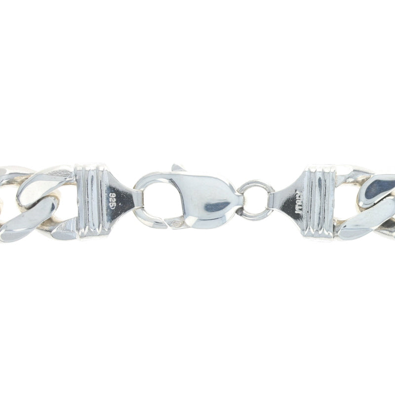 See Description Diamond Cut Curb Chain Necklace Silver Sterling Silver