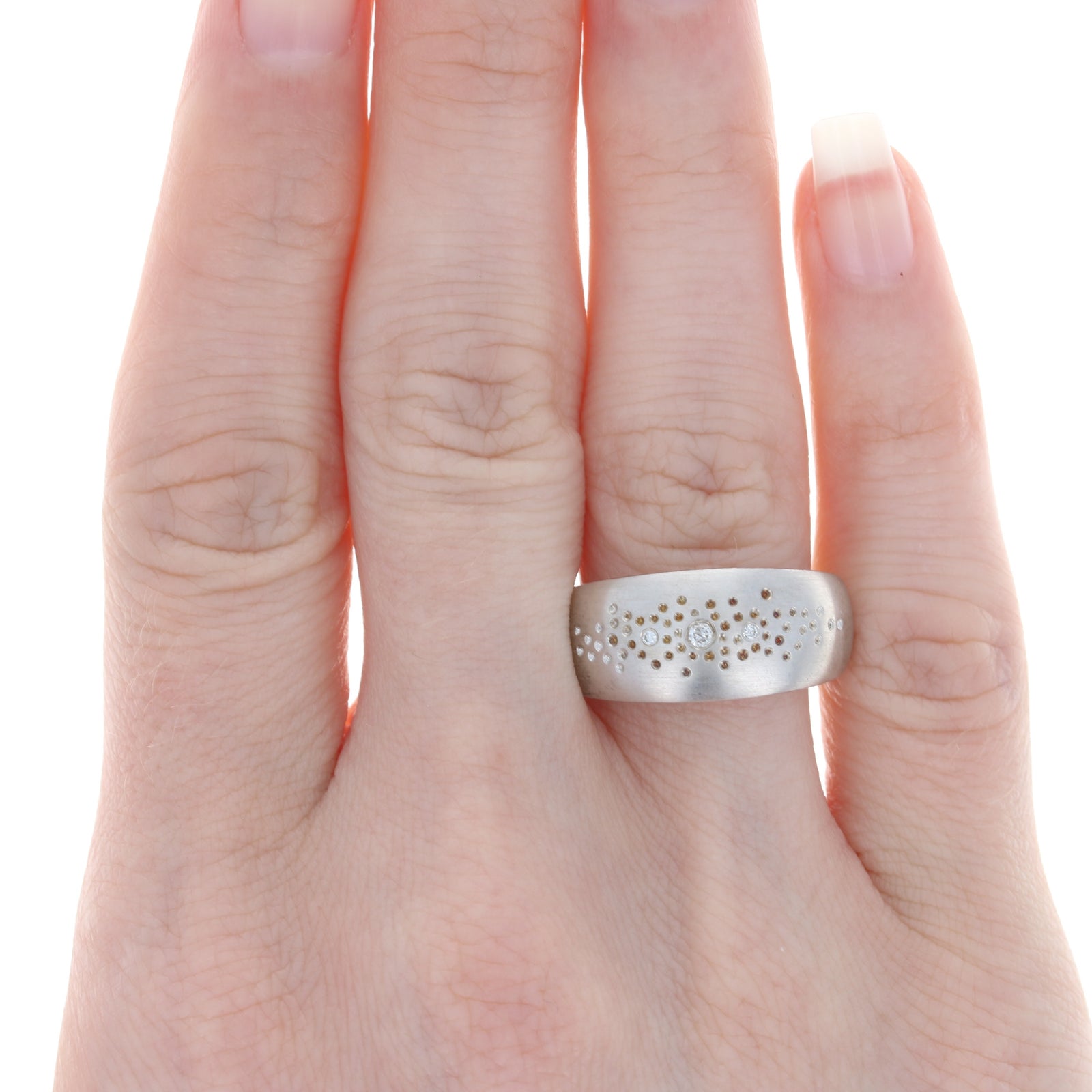 Bastian Inverun Diamond Dust Ring Sterling Silver