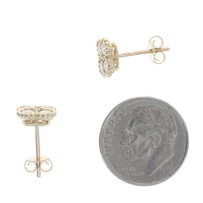 .90ctw Diamond Women's Earrings Yellow Gold