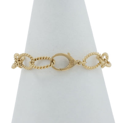 Tiffany & Co. Oval Link Twist Women's Bracelet Yellow Gold