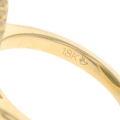 Malachite and Diamond Ring Yellow Gold
