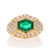 Hammerman Brothers 4.15ctw Emerald and Diamond Ring Yellow Gold