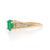 1.40ctw Emerald and Diamond Ring Yellow Gold