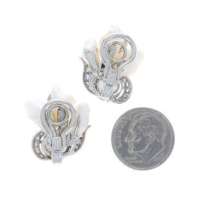 Ruser 5.04ctw Diamond Earrings Platinum