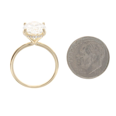 4.95ctw Diamond and Diamond Women's Ring Yellow Gold